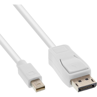 InLine® Mini DisplayPort zu DisplayPort Kabel, weiß, 5m