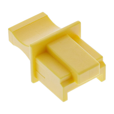 InLine® Staubschutz, für RJ45 Buchse, gelb 100er Pack (Produktbild 1)