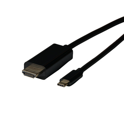 USB Typ C - HDMI Kabel, USB Typ C -- Stecker - HDMI Stecker, 4K@30Hz, 2m